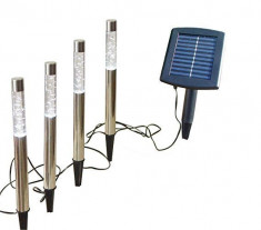 Set de 4 lampi solare cu LED foto