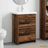 Cumpara ieftin Set de mobilier pentru baie Lemn vechi 61 x 40 x 84,5 cm