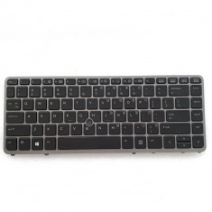 Tastatura Laptop, HP, EliteBook 740 G2, 745 G2, 750 G2, 840 G2, 850 G2, iluminata, cu mouse pointer, 762758-001, layout US