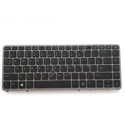 Tastatura Laptop, HP, ZBook 14 G2, iluminata, cu mouse pointer, 762758-001, layout US foto