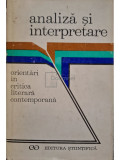 Silvian Iosifescu (coord.) - Analiza si interpretare (editia 1972)