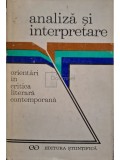 Silvian Iosifescu (coord.) - Analiza si interpretare (Editia: 1972)