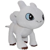 Jucarie din plus Light Fury soft, Dragons, 30 cm, Play By Play