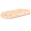 VidaXL Blat de masă, 70x35x2,5 cm, lemn masiv de pin, oval