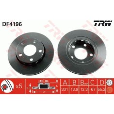Set discuri frana Mercedes M-Class (W163), ML 270 CDI (163.113), ML 320 (163.154), ML 350, ML 350 (163.157), ML 400 CDI (163.128), ML 430 (163.172),