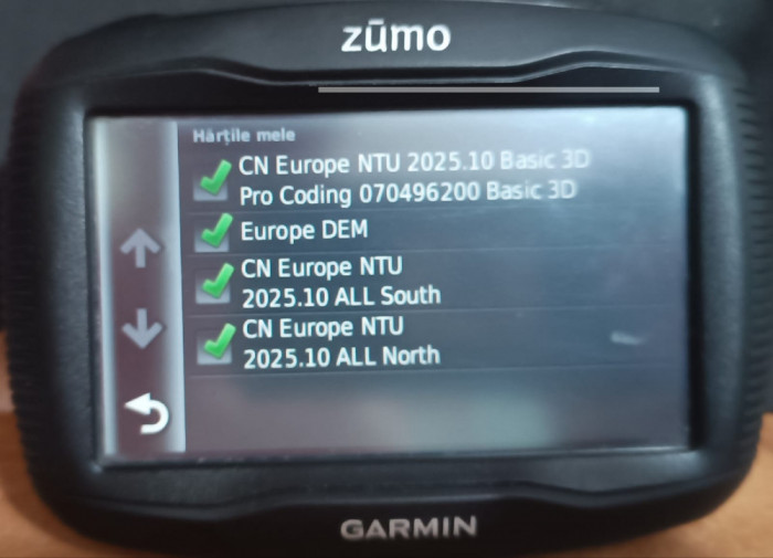 Garmin actualizare harti GPS Europa 2025.10