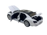 Macheta metal replica Bentley Continental deschide usi, capota si portbagaj alb 1/32