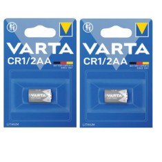 Set 2 baterii CR1/2AA, ER14250, litiu, 3V, Varta