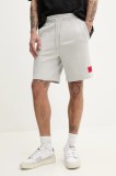 HUGO pantaloni scurti din bumbac culoarea negru, 50466196