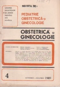 Revista de Obstetrica si Ginecologie, Octombrie-Decembrie, 1989 foto