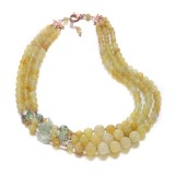 Cumpara ieftin Colier Dream din agat galben și cuarț