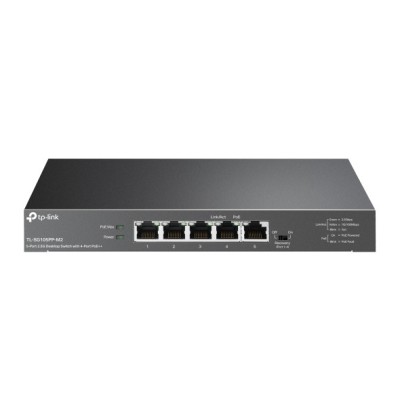 Switch TP-Link, 5-Port 2.5G Desktop Switch with 4-Port PoE++, IEEE 802.3af/at/bt, metalic &amp;quot;TL-SG105PP-M2&amp;quot; (timbru verde 2 lei) foto