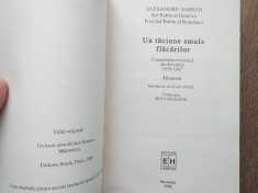 UN TACIUNE SMULS FLACARILOR - MEMORII Alexandru Safran, Ed.Hasefer, 1996 foto