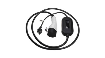 VHBW Cablu de &amp;icirc;ncărcare pentru mașină electrică, hibridă Plug-In - cablu de la tipul 2 la priză Euro, monofazat, 16 A, 3,5 kW, 3 m foto
