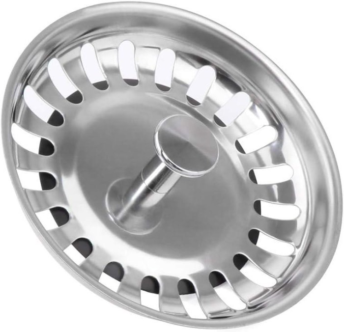 Dop pentru chiuveta, Inox, 79.3 mm, Argintiu