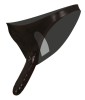 Slip Latex Negru cu Dildo Strap-On Dublu: Intern/Extern 16cm/12cm - Vibrator Realist Texturat, Jocuri Erotice