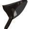 Slip negru din latex cu un dildo in interior si in exterior Latex Strap On with