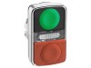 Comutator dublu 22mm IP66 roșu/verde
