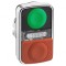 Comutator dublu 22mm IP66 roșu/verde