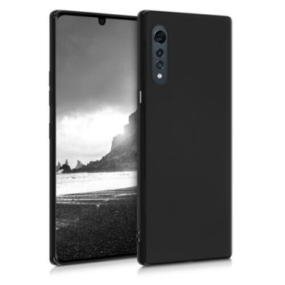 Husa pentru LG Velvet, Silicon, Negru, 52532.47 foto