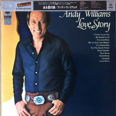 Vinil &amp;quot;Japan Press&amp;quot; Andy Williams &amp;ndash; Love Story # Quadraphonic (VG) foto