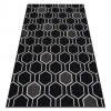 Covor SPRING 20404993 Hexagon sisal, buclat - negru, 160x230 cm, Dreptunghi
