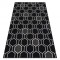 Covor SPRING 20404993 Hexagon sisal, buclat - negru, 140x200 cm