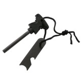 Amnar Camping IdeallStore&reg;, Best Survival, Otel Inoxidabil, 11.5cm, Negru, Aprindere Foc Drumetie