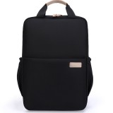 Rucsac Laptop 15.6&quot;, Office, Elegant, pentru Studenti, Impermeabil, Usor, 40x27x11 cm, Negru, OBRALIX&reg;