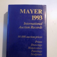 INTERNATIONAL AUCTION RECORDS 1993 PRINTS DRAWINGS WATERCOLORS PAINTINGS SCULPTURE de E. MAYER