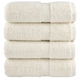 vidaXL Prosoape m&acirc;ini premium SOLUND 4 buc crem 30x30 cm 600 gsm
