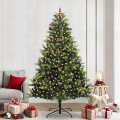 vidaXL Brad de Crăciun artificial cu ramuri articulare 300 LEDs 240 cm 3396009