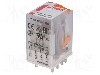 Releu electromagnetic, 230V AC, 20A, 3PDT, serie R3N, RELPOL - R3N-2013-23-5230-WT foto