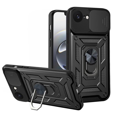 Husa iPhone 16e protectie camera Techsuit CamShield Series, negru foto