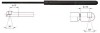 Amortizor capota VW CADDY III Combi (2KB, 2KJ, 2CB, 2CJ) (2004 - 2016) METZGER 2110454