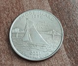 M3 C50 - Quarter dollar - sfert dolar - 2001 - Rhode Island - D - America USA