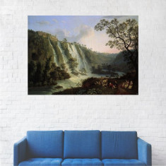 Tablou Canvas, Cascada in Padure - 80 x 100 cm foto