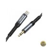 Cablu Audio Lightning Bwoo BO-AUX068, 1.2m, Negru, Compatibil Apple, Accesorii GSM, Incarcator Auto