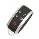 Set 2 bucati - Cheie completa compatibila cu Jaguar XF XFR XK XKR 5 butoane keyless 434 MHz PCF7953A HiTag2 46 chip FCC ID:KR55WK49244
