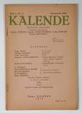 KALENDE , REVISTA LUNARA LITERARA SI STIINTIFICA Nr. 2 ANUL I de TUDOR SOIMARU ... POMPILIU CONSTANTINESCU , 1928