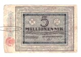 Bancnota Germania Duisburg 5000000 mark/marci 15 august 1923, circulata