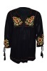 Bluza casual dama RFN, marime S, negru, Bumbac