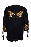 Bluza casual dama RFN, marime S, negru