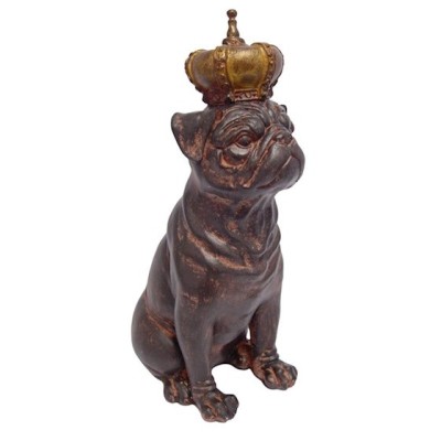 Buldog cu coroana-statueta din rasini JA-15 foto
