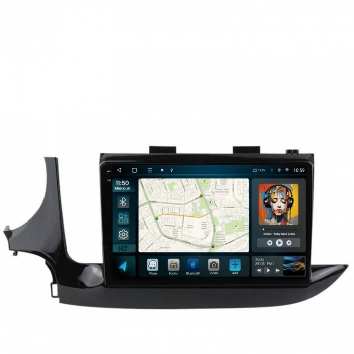 Navigatie 2K Opel Mokka (2016-Prezent) 8GB RAM Android 13 Octacore Slot Sim 4G DSP GPS Wi-FI Carplay Android Auto USB Bluetooth Waze Touchscreen 9.5 I