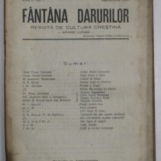 FANTANA DARURILOR , REVISTA DE CULTURA CRESTINA , no. 7 , 1930