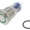 Comutator anti-vandalism verde DPDT 3A 250VAC IP67