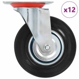 VidaXL Roți pivotante, 12 buc., 125 mm 277972