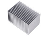 Radiator extrudat cu aripioare FISCHER ELEKTRONIK, 50mm x 75mm, natural