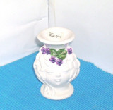 Cumpara ieftin Vaza ceramica alba, emailata, handmade - Fetita - design Rosa Ljung, Deco Suedia